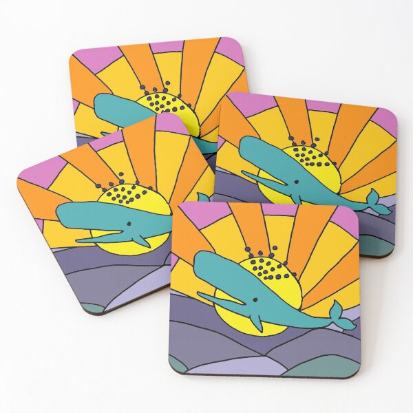 Item preview, Cool Funky Whale and Sun Abstract Art designed and sold by Nature's Fancy.