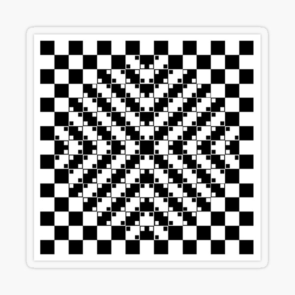 Anomalous motion illusions Transparent Sticker