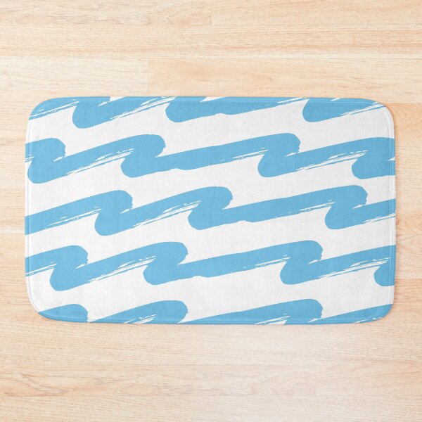 Item preview, Wave Pattern Design Turquoise And White  designed and sold by Cultradesign.