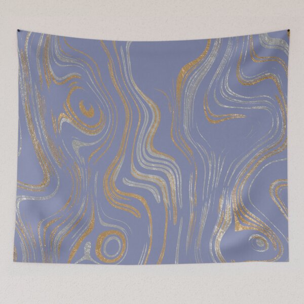 Item preview, Liquid Marble Swirls Gold Silver designed and sold by WisdomInspired.