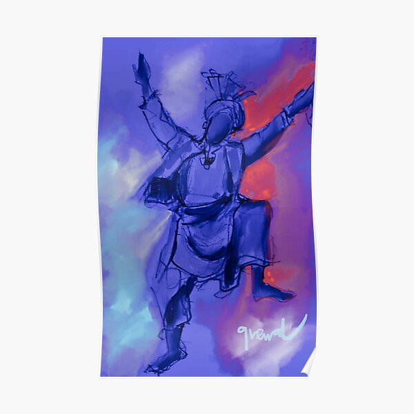 Bhangra dancer Poster