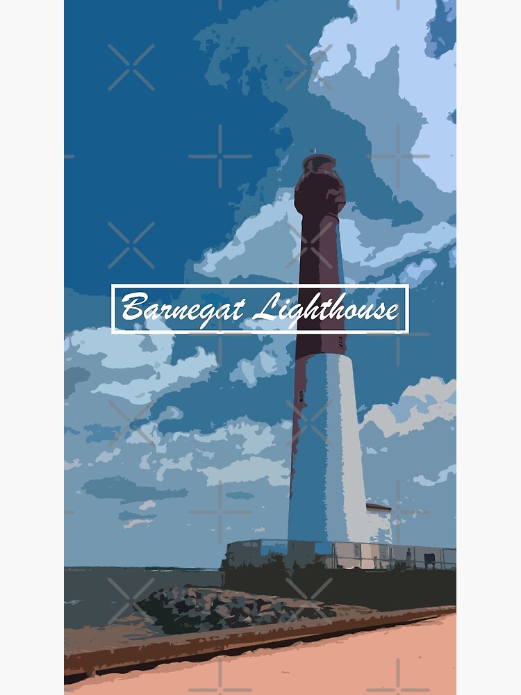 "Barnegat Lighthouse Graphic" Framed Art Print for Sale by artbybri7