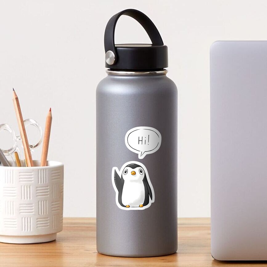 Hi Penguin Sticker