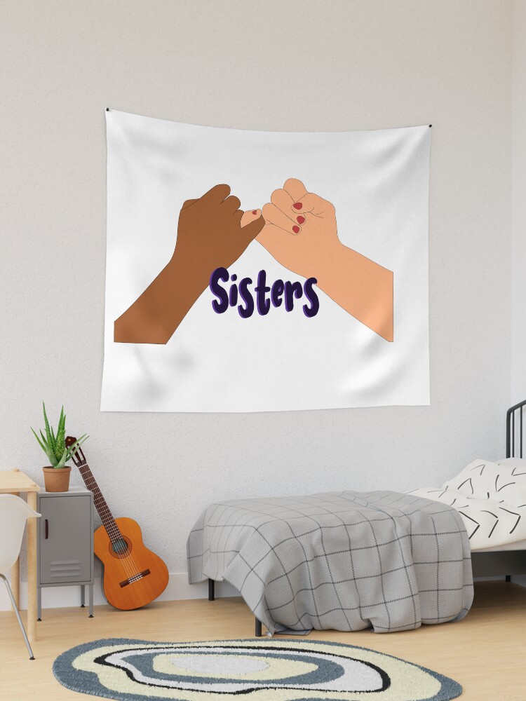 Pinky promise pinky swear Sisters Tapestry for Sale by Robyn18 Redbubble