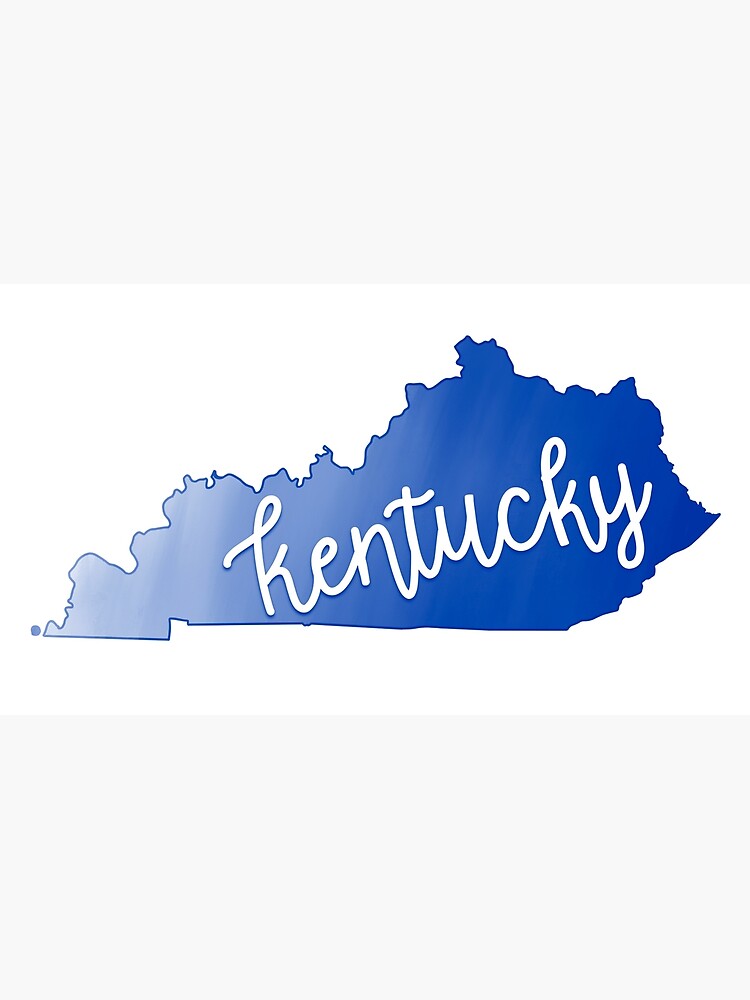 KY Kentucky Map Louisville Flag Wildcats Home of University of 