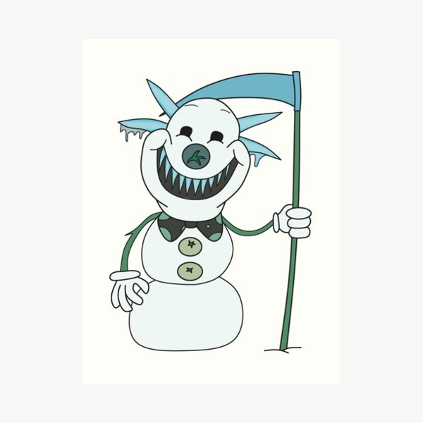 Scary Snowman Wall Art Redbubble