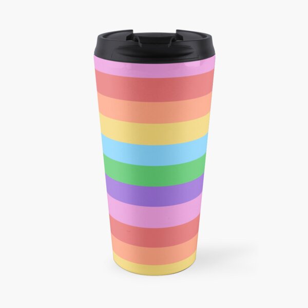 Happy Little Rainbow Stripes Travel Mug