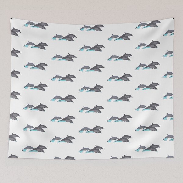 Item preview, So Long and Thanks For All The Fish Hitchhiker’s Dolphins designed and sold by Rocket Fox.