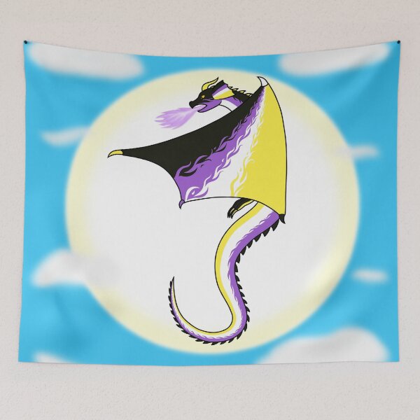 Item preview, Fly With Pride, Dragon Series - Nonbinary designed and sold by StephOBrien.