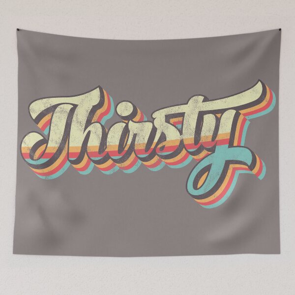 Item preview, Thirsty 70's Retro designed and sold by BeyondTheDeck.