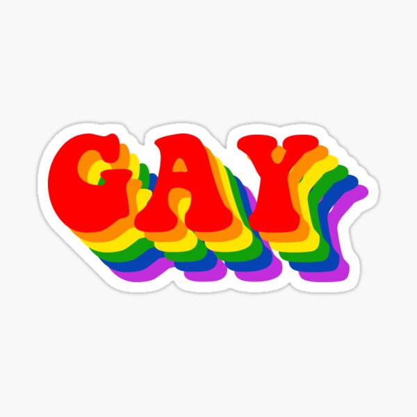 Gay Pride Flag Sticker For Sale By Allipichette Redbubble