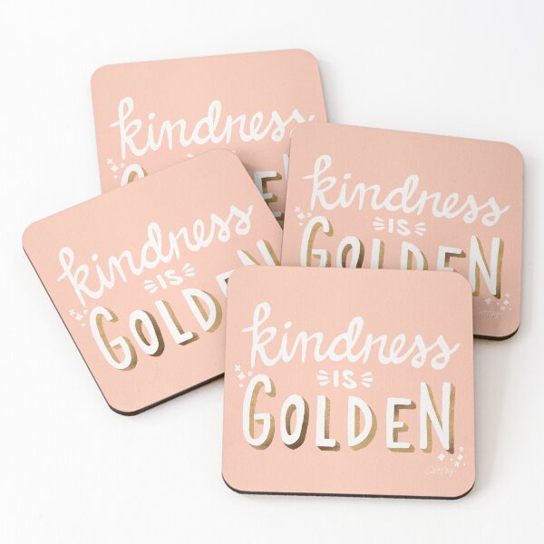 Item preview, Kindness is Golden – Blush & Gold Palette designed and sold by Cat Coquillette.