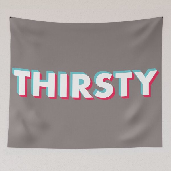 Item preview, Thirsty Glitch White designed and sold by BeyondTheDeck.