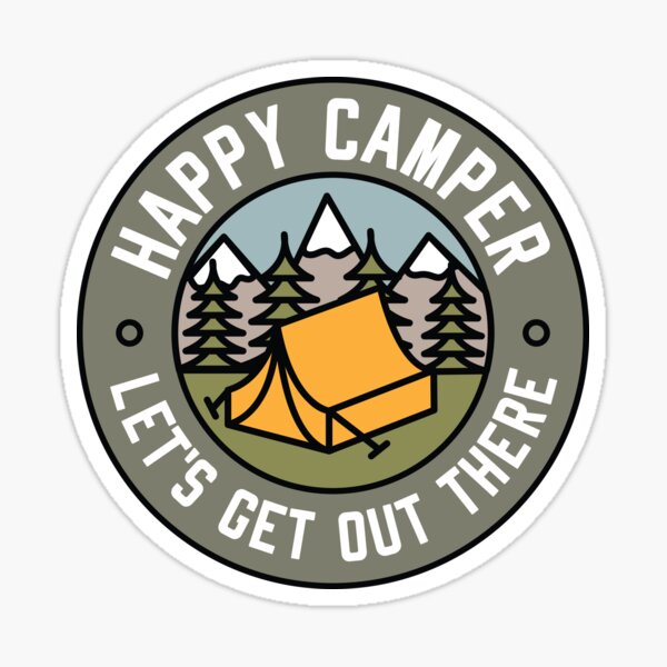 Happy Camper Sticker