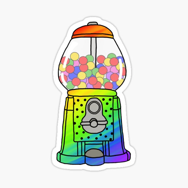 Bubble Gum Machine Vinyl Sticker by EverythingSmells