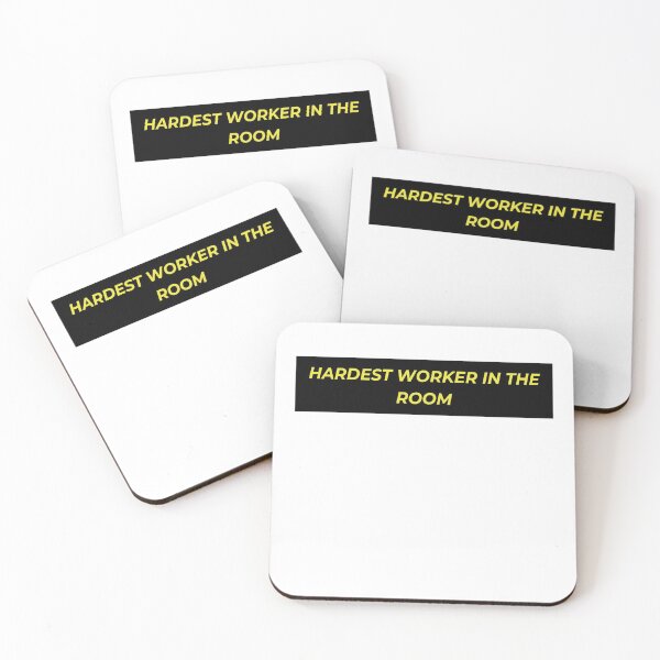 Item preview, Hardest worker in the room yellow designed and sold by lovesuperkarma.