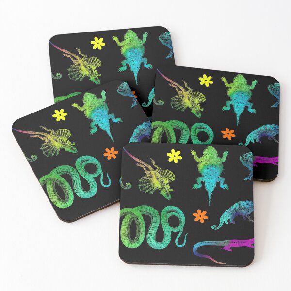 Item preview, Bright Psychedelic Love Reptiles designed and sold by 13Moons.
