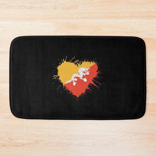 Item preview, Bhutan Heart Flag designed and sold by 1681830934131.