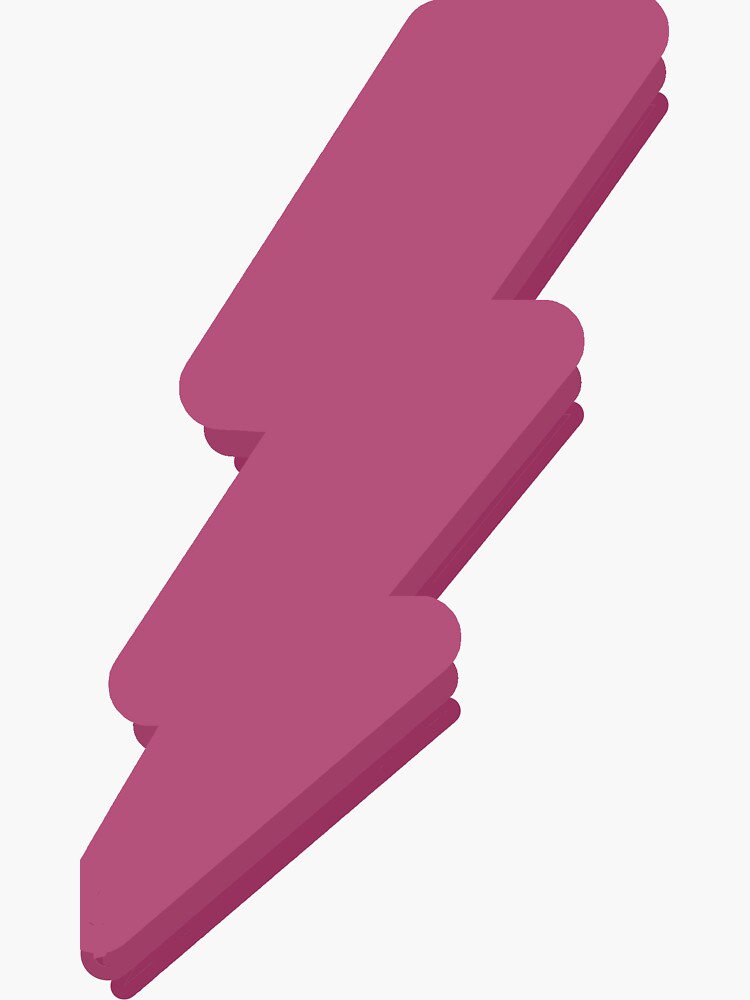 Purple Lightning Bolt Sticker For Sale By Nicrutigliano Redbubble