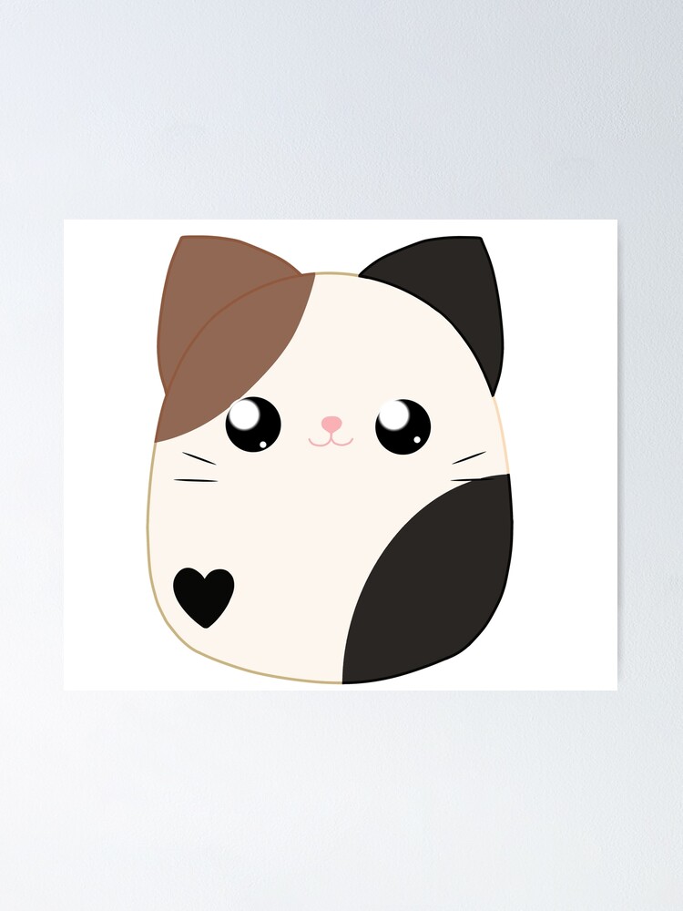 black and brown cat squishmallow