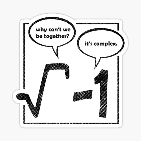 why can't we be together (math) Sticker