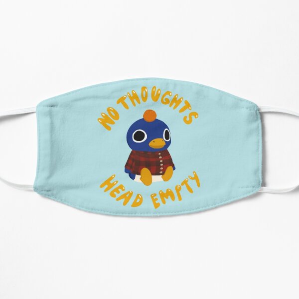 No Thoughts Head Empty Face Masks | Redbubble