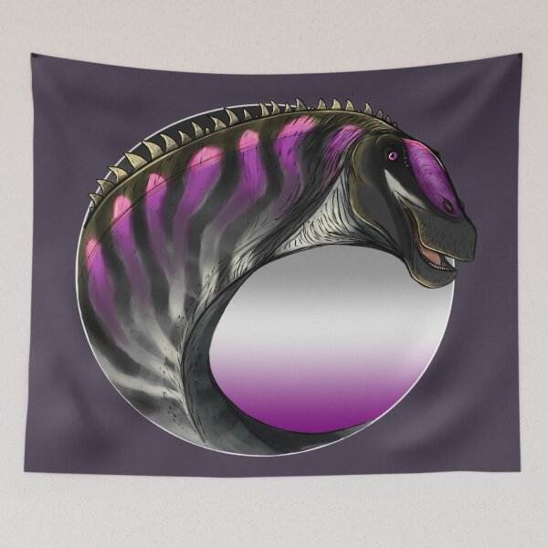 Item preview, PRIDE dinosaurs: Apatosaurus (asexual flag) designed and sold by DinoDJ.