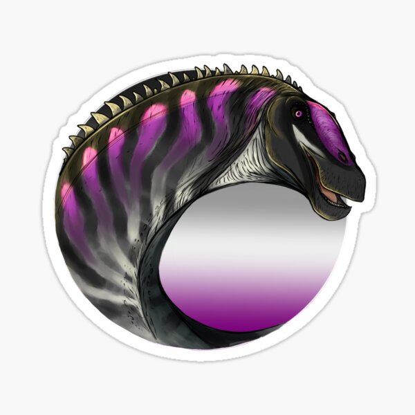 Item preview, PRIDE dinosaurs: Apatosaurus (asexual flag) designed and sold by DinoDJ.