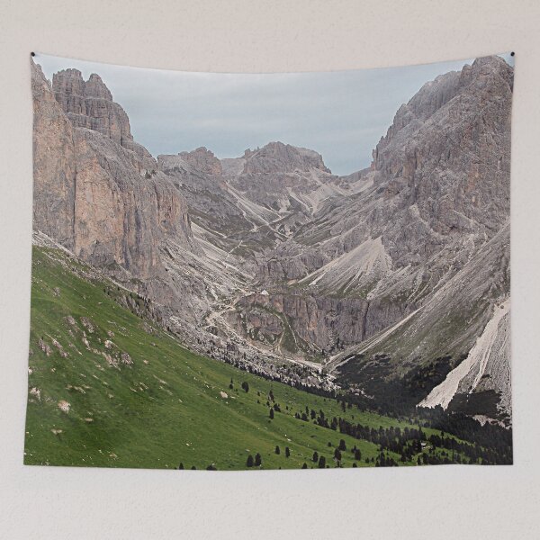 Item preview, Alps Mountains Peaks Green Meadow Landscape designed and sold by Anna Lemos.
