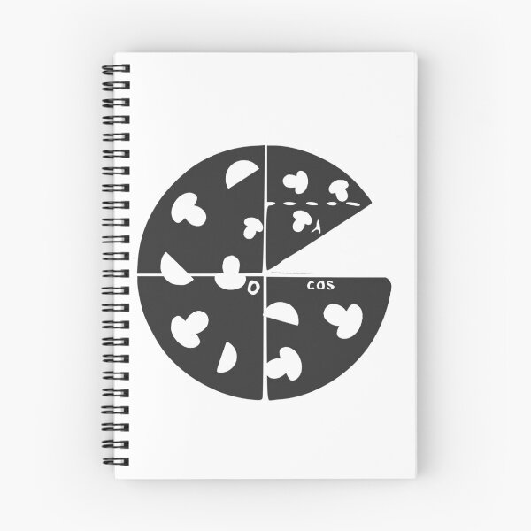 Item preview,  this design is perfect for him. The unit circle with the Euler formula applied to a pizza. A math design as a gift for mathematicians. designed and sold by designMarks.