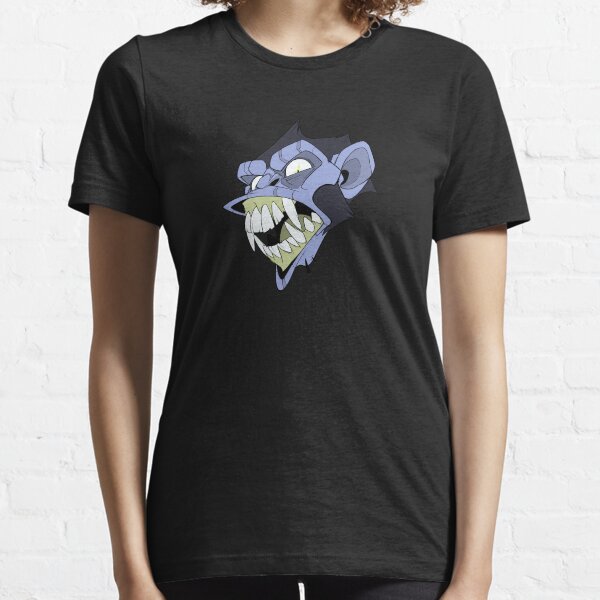 Angry Monkey - Blue/Acid No Text Essential T-Shirt