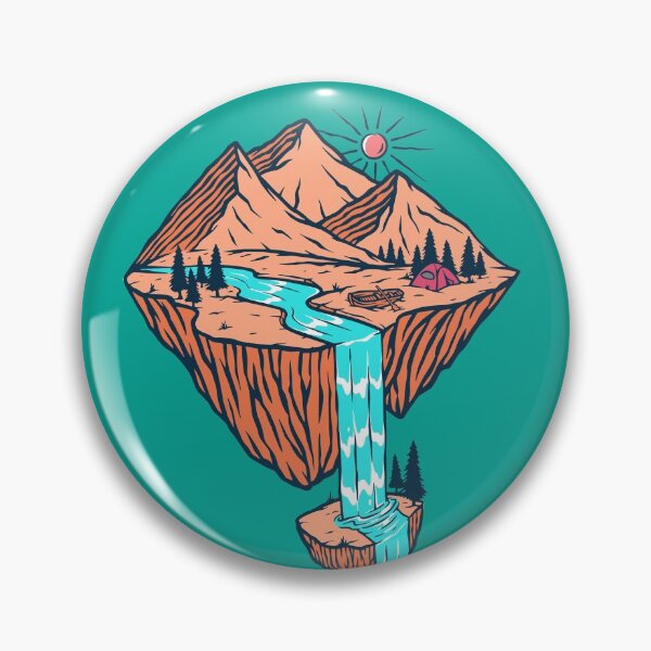 Item preview, Mountains and Waterfall designed and sold by HikingZone.