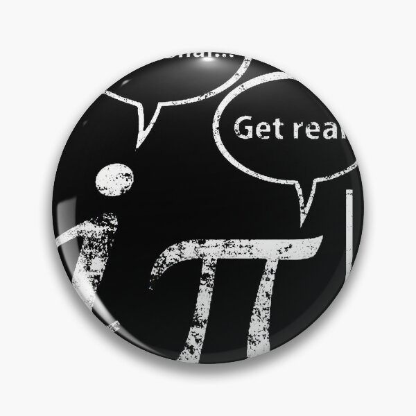 Item preview,  get real. Two standing math symbols. Discuss mathematical real and rational numbers. Great math gift. designed and sold by designMarks.