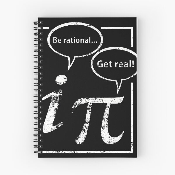 Item preview,  get real. Two standing math symbols. Discuss mathematical real and rational numbers. Great math gift. designed and sold by designMarks.