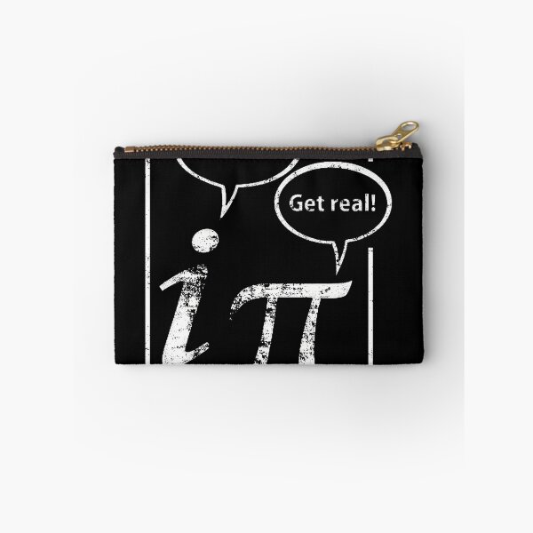Item preview,  get real. Two standing math symbols. Discuss mathematical real and rational numbers. Great math gift. designed and sold by designMarks.