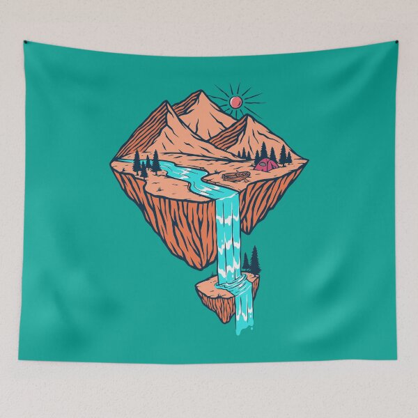 Item preview, Mountains and Waterfall designed and sold by HikingZone.