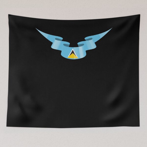 Item preview, St. Lucia Flag Banner designed and sold by 1681830934131.