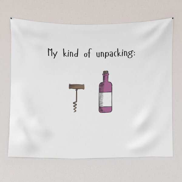 Item preview, My kind of unpacking wine designed and sold by AnnaMelekhina.