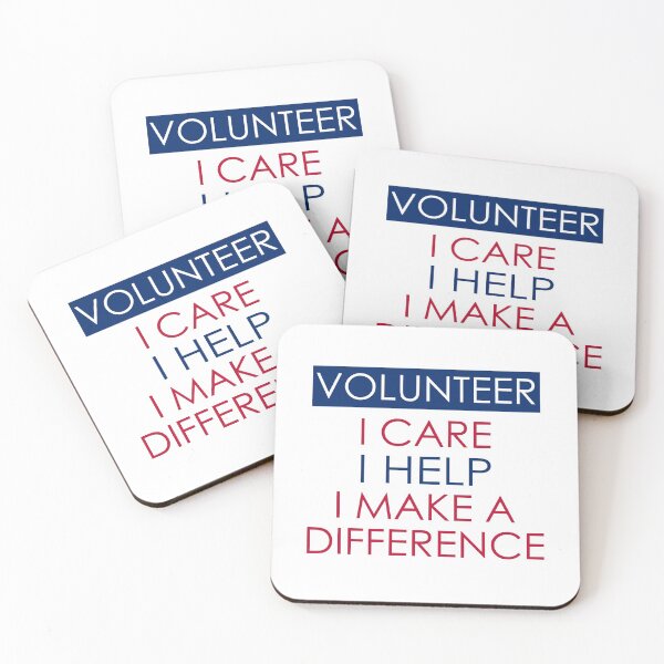 Item preview, Volunteer Quote Appreciation Gift, I Care I Help, I Make a Difference designed and sold by SVShare.