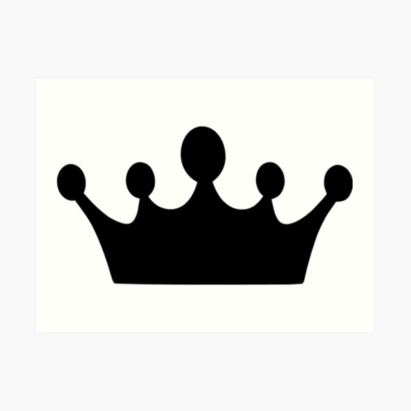 Simple Crown Art Print By Sweetsixty Redbubble