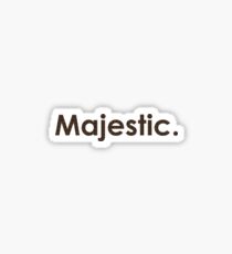 Majestic. Sticker