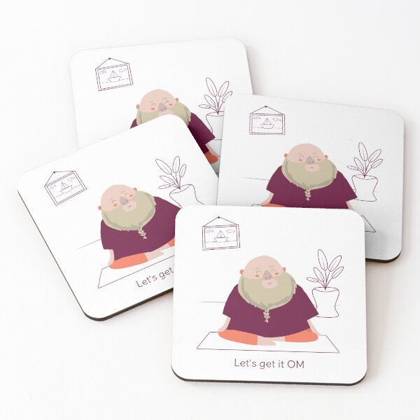 Item preview, "Let´s get it OM" yoga asana Yoga Life - Funny yoga gift - Gift for yoga lovers designed and sold by TamGustam.