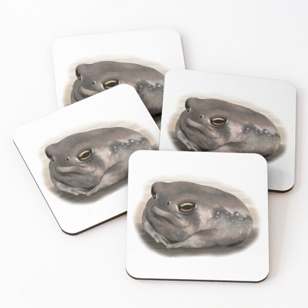 Item preview, grumpy desert rain frog (aka sauce boss) designed and sold by Lindsey Sheets.