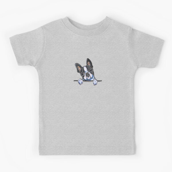 Design By Humans Boston Terriers Yoga Boys Youth Graphic T Shirt