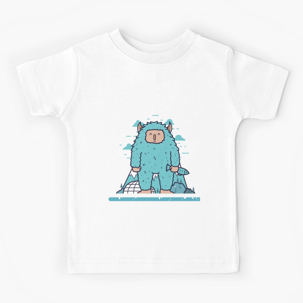 Yeti !! Kids T-Shirt for Sale by lunaticpark