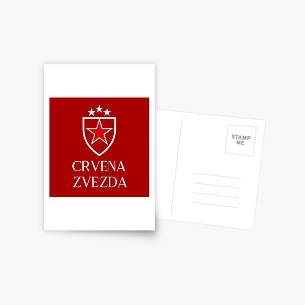 Crvena Zvezda - Red Star Postcard for Sale by VRedBaller