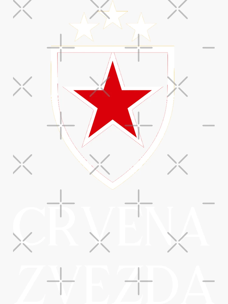 4 Pack) Red Star Belgrade Serbia Vinyl Sticker Decal Soccer Crvena