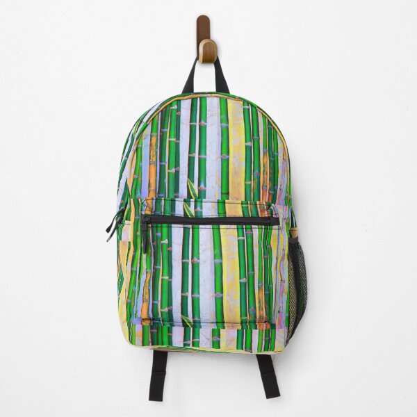Item preview, Green Bamboo on a Blue Background designed and sold by MUZA9.