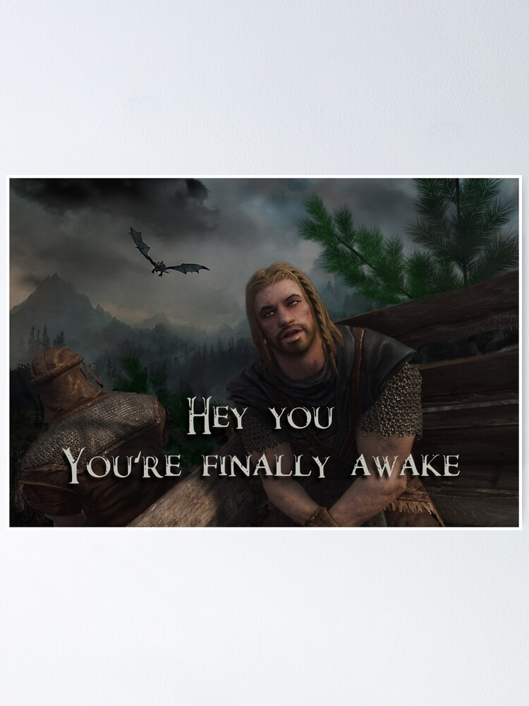 You Re Finally Awake Poster By Unfuckersunite Redbubble