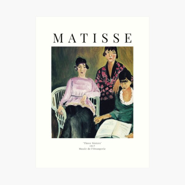 Henri Matisse - Three Sisters - Exhibition Poster Art Print